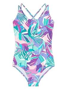 Kanu Surf Girls' Reese UPF 50 Beach Sport Criss-Cross One Piece Swimsuit (6)