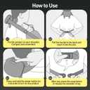 Neck Massager with Heat, Electric Shiatsu Neck and Shoulder Massager with Fingers - Use 5V/2A Standard USB Charger Only