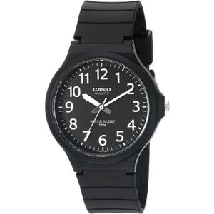 Casio MW240 Series | Mens Quartz Watch | 50M WR | Large Resin Case | Resin Glass | Resin Band | Large Arabic Numerals | Analog Watch | Easy to Read Display | 3 Year Battery