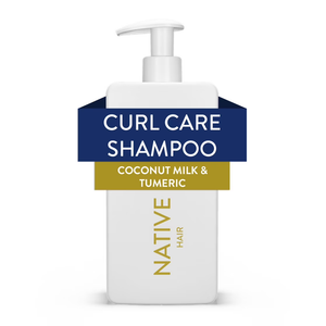 Curl Care Native Turmeric Shampoo and Conditioner (16.5 oz) (Coconut Milk & Tumeric)