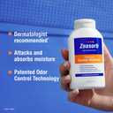 2 x Zeasorb Excess Moisture Control Super Absorbent Foot & Body Powder, Dermatologist Recommended, Friction-Fighting Formula with Patented Odor Control Technology, 2.5 oz bottle