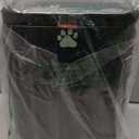 Dog Waste Trash Can Wall Mounted, 2.1Gal Small Outdoor Trash Can with Lid, Hanging on Fence, Dog Poop Bucket with 40 Bags, Inner Waste Bin, Black