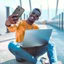 SPIDERCASE for iPhone 14 Case/iPhone 15 Case, Magnetic [15 FT Military Grade Drop Protection][Non-Slip] 2 Pack [Tempered Glass Screen Protectors+Camera Lens Protectors] Shockproof Case, Black