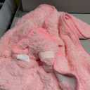 Bienbee Dog Bathrobe, Quick Drying Super Absorbent Dog Robes for After Bath, Warm Keeping Dogs Towel, Dogs Bath Supplies, Pink L