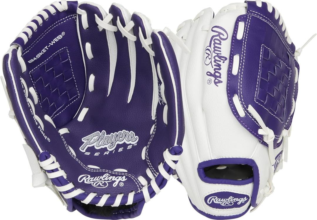 Rawlings | Players Series T-Ball & Youth Baseball Glove | Multiple Styles, Left Hand Throw, Size 10"