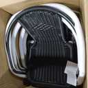 Flash Furniture Lila Modern Rattan Indoor/Outdoor Stackable Dining Chairs, Stacking Rattan Bistro Chairs for Patio or Restaurant, Set of 4, Black