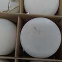 3.15inch Velvet Christmas Ornaments for Xmas Tree, 12 pcs Flocked Christmas Balls Set Assortment for Holiday Decor (Beige)