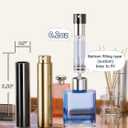2 x Mini Perfume Refillable Bottle Travel Size Perfume Atomizer Fast Refill Spray Bottle (5ml/0.2oz) (Bright Gold)