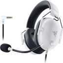 Razer BlackShark V2 X Gaming Headset: 7.1 Surround Sound - 50mm Drivers - Memory Foam Cushion - for PC, Mac, PS4, PS5, Switch - 3.5mm Audio Jack - White (3.5 mm)