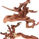 majoywoo Natural Large Coral Driftwood for Aquarium Decor Reptile Decor, Assorted Driftwood Branch 9-14" 2 Pcs, Fish Tank Decoration (Mopani Driftwood 9 to 14 Inch (Pack of 2))