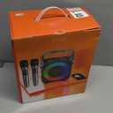 Karaoke Machine, Portable Bluetooth Speaker with 2 Wireless Microphones for Adults & Kids with Lights, Karaoke Microphone with PA System Supports USB/TF/REC/FM/AUX for Home Party Home System Packages