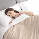 Berkshire Blanket-Sherpa Fleece Blanket, Warm and Soft Loftmink Reversible Blanket for Bed, Sofa and Travel, Grain, 90 in x 108 in (King)