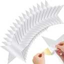 Frienda 48 Pcs 11 Inches Silver Star Sticker Large Paper Glitter Silver Self Adhesive Star Birthday Party Decorations or Bulletin Board Classroom Wedding Shower Decoration Supply