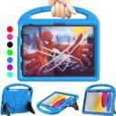 New iPad (A16) 11th/10th Generation Case for Kids 2025/2022, Lainergie iPad 10.9 Case 10th Generation Lightweight Shockproof Kids Friendly Cover with Handle Kickstand for 10.9 iPad 10th Gen 2022,Blue