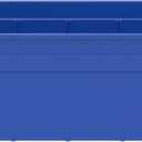 Akro-Mils 30088 ShelfMax Plastic Nesting Shelf Bin Box, 18-Inch L by 8-Inch W by 6-Inch H, Blue, Case of 8