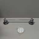 Extendable 17-28 inch Suction Cup Towel Bar,Bath Shower Towel Holder Shower Door Adhesive Towel Bar Suction Towel Rack (Suction Cup, Chrome)