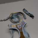 PUPTECK Adjustable Dog Harness Collar and Leash Set Step in No Pull Pet Harness for  Dogs Puppy and Cats Outdoor Walking Running, Soft Mesh Padded Reflective Vest Harnesses, BlueBrown L (L (CHEST 18"-20"))