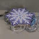 Shappy Winter Piata Snowflake Christmas Piata with Blindfold Bat Confetti 13 x 14.5 Inch Snowflake Pull String for Christmas Winter Theme Birthday Party Game Decorations Supply