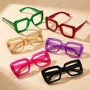 Eyekepper Reading Glasses 1.25, Readers for Women, 6 Pack Square