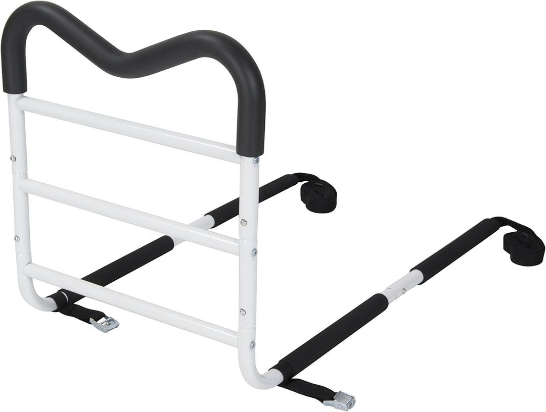 Drive Medical 1222P Adjustable Height Home Bed Assist Handle, White