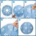 Baquler 12 Pcs Cielito Lindo Hanging Lanterns Party Decorations, 8 Inch Round Paper Lanterns Ceiling Decor for Classroom Wedding Natural Baby Shower Birthday Party Supplies