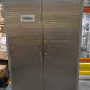 Durable Stainless Steel Mega Storage Cabinet with Secure Locking Mechanism and Adjustable Shelves for Organized Storage, 48" W x 24" D x 72" H (Granite)