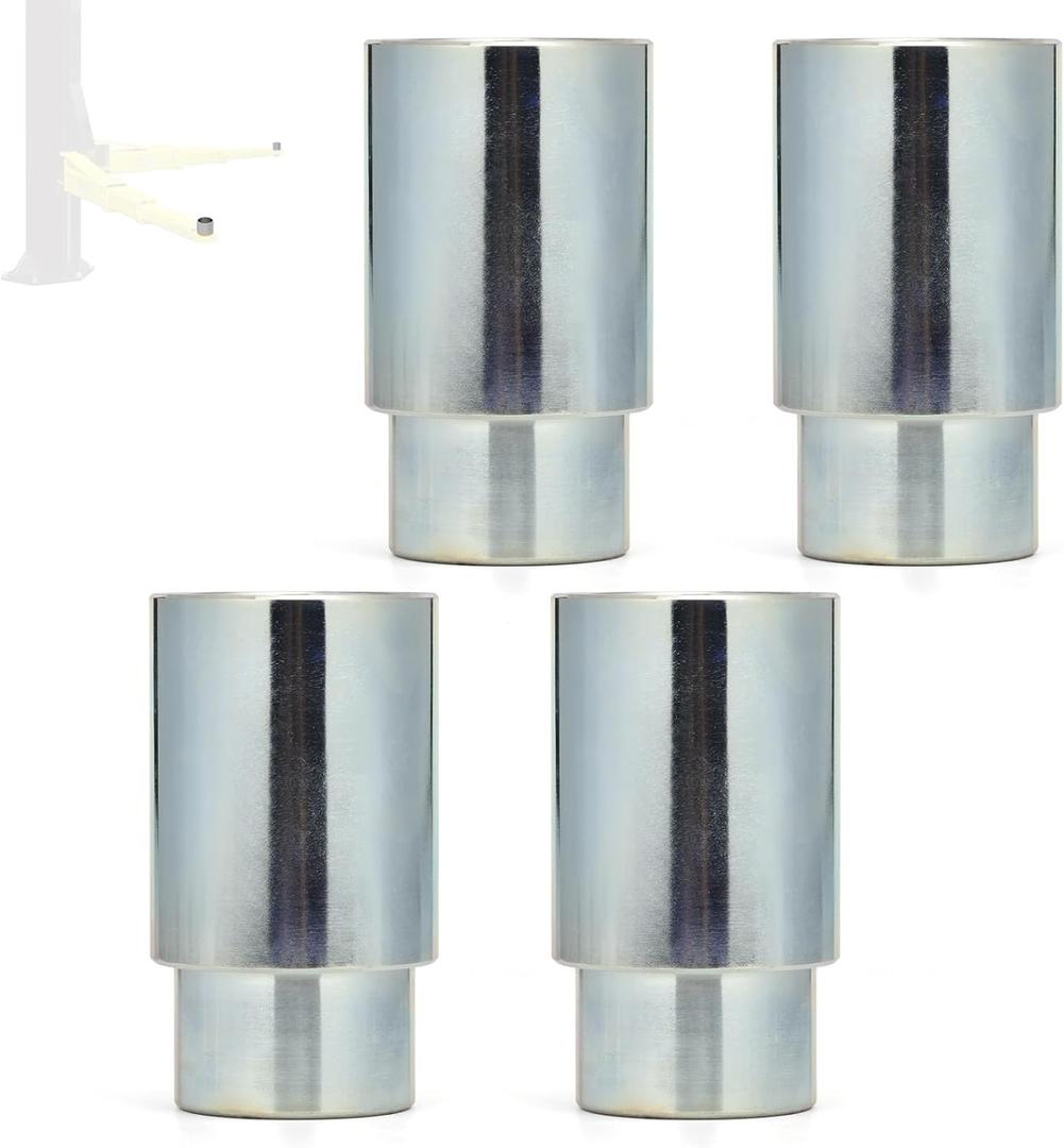 4pcs Upgraded 50mm Lift Adapter with Limit Slot, 3 Inch Extension Stack Truck Adapter for 2 Post Car Lift Bridge Jack, Fit for Rotary 2 Post Lift