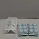 WIBIMEN Large Ice Cube Molds, Big Round Whiskey Ice Cube Trays for Freezer, Easy to Fill & Release, Whiskey Bourbon Cocktail(1.9In*6 Balls Blue/2 Pack)