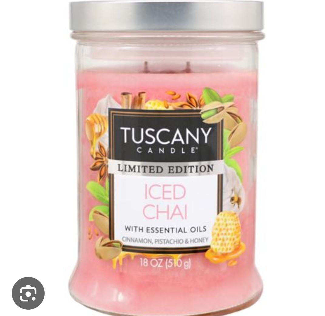 Tuscany Candle Iced Chai Scented Limited Edition Candle