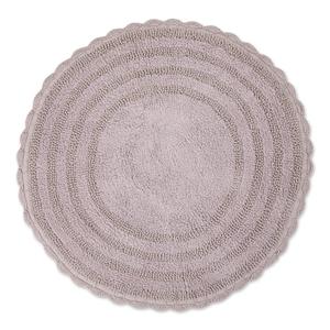 DII Dusty Lilac Round Crochet Bath Mat