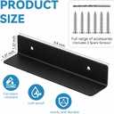2 Pcs Garage Door Mouse Guard - Garage Door Seal Guards Rustproof Side Seal - ONE-TIME Install Blocks Rats/Snakes/Leaves/Moisture - Heavy Duty for Residential & Commercial Use -5.9" H x 1.3" W- Black