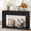 Console Table for Entryway with 2 Fluted Drawers, 47" Black