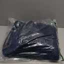 H.VERSAILTEX Navy Blue Bathroom Rugs 2 Piece, Bath Mat Set Slip-Resistant Extra Absorbent Soft and Fluffy Striped Chenille Bath Rugs, Floor Mats Dry Fast Machine Washable (20" x 32"/17" x 24")