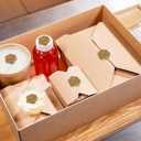 Whaline 50Pcs Thanksgiving Wax Seal Stickers Fall Pumpkin Envelope Seal Stickers 3D Vintage Gold Self-Adhesive Embossed Stickers for Autumn Wedding Anniversary Greeting Cards Snail Mails Packages Gift