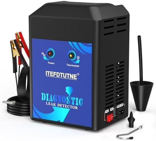 ITEFDTUTNE Automotive Smoke Machine Built-in Air Pump, Evap Smoke Machine Leak Tester,19-23 PSI Auto Fuel Pipe System Leak Detector for EVAP, Vacuum, Fuel and More Leak Testing