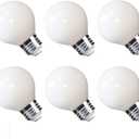 MRDENG Vanity Light Bulbs 40 Watt Equivalent for Bathroom, Daylight 5000K, 350 Lumens, E26 Standard Base,3.5W Bright White LED Bulbs, 6-Pack