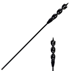 DKIBBITH Flexible Installer Drill Bit for Pulling Wires Through Walls Ceilings and Sidewalks,54-Inch Long, 1-Inch Auger with a Fish Eye Hole and Screw Point, 1/4" 3-Flat Anti-Slip Shank.