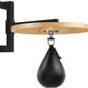 Hardwood Speed Bag Platform kit with Adjustable Mount and Swivels for Boxing Training, Workout, 10"