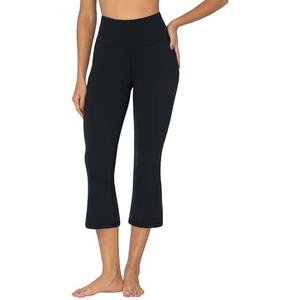 Sunzel High Waist Mini Flared Leggings for Women, Tummy Control Casual Flare Yoga Pants for Yoga Workout Gym, Size S