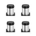 Owfeel Stainless Steel Furniture Legs Adjustable Metal Desk Feet Office Table for Home DIY Projects TV Stand Bench Dining Board Desk Sofa Couch Chair Cabinet Pack of 4 (5cm)