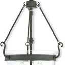 Livex Lighting 50484-07 Bronze Pendant with Clear Glass