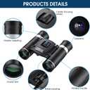 200x25 Compact Binoculars for Adults and Kids, High Powered Mini Pocket Binoculars, Waterproof Small Binoculars for Bird Watching, Hunting, Concert, Theater, Opera, Traveling, Sightseeing