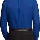 Van Heusen Men's Regular Fit Oxford Solid Buttondown Collar Dress Shirt (Blue, L)