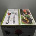 Cuisinart Indoor/Outdoor Electric Grill, 2-in-1 Portable BBQ with Nonstick Cooking Surface, Electric Grill Outdoor with Adjustable Heat, Stand/Tabletop Options for Cookouts, Barbecues, Small Spaces