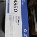 Compatible Toner Cartridge Replacement for Brother TN850 TN-850 TN820 TN-820 Work with HL-L6200DW HL-L5200DW MFC-L5850DW MFC-L6800DW DCP-L5600DN Printer (Black,4-Pack)