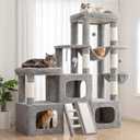 Cat Tree, 59'' Heavy Duty Cat Tower, 3 Spacious Cat Cave VCT051W