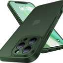 Shockproof for iPhone 16 Pro Max Case, Camera Protection Military-Grade Drop Protection Protective Anti-Yellow Slim Translucent Skin-Friendly for iPhone 16 Pro Max Phone Case, Forest Green