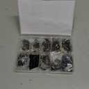 705 Pieces M2.5 Screws Nuts Washers Set Black, Sutemribor M2.5 x 4/6/8/10/12/16/20mm Button Head Socket Cap Screws Nuts Washers Assortment Kit, 10.9 Grade Alloy Steel, Fully Threaded