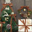 2 x Brown Velvet Ribbon 3/8 Inch X 12 Yards Christmas Ribbon for Gift Wrapping Christmas Ornaments Crafts Home Dcor