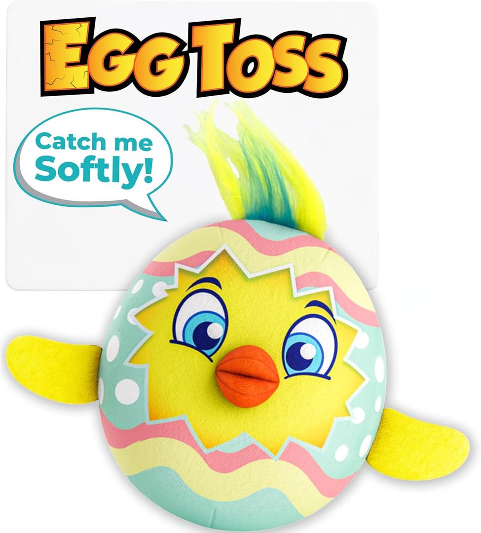 Move2Play, Egg Toss, Hilariously Wild and Fun Active Play Game | Easter Basket Stuffer | Easter Gift for Kids & Toddlers | Boys & Girls Ages 3, 4-8+ | Indoor/Outdoor Toy